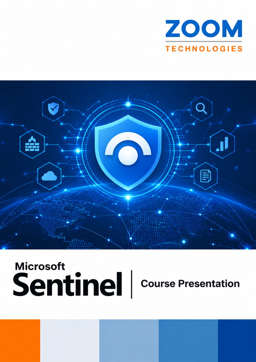 Microsoft Sentinel course presentation front cover image